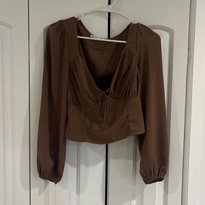 Brown blouse